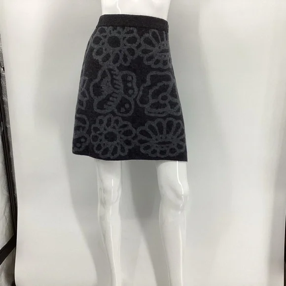 *** marimekko UNIQLO Grey Knit Wool Skirt *** NWT *** XS - Picture 2 of 6
